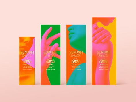 Colorful Skincare Packaging, Sunscreen Branding, Whimsical Packaging, Feminine Packaging Design, Lollipop Packaging, Colorful Packaging, Packaging Idea, Humble Pie, Packaging Design Trends