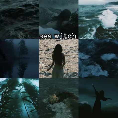 Sea Witch Aesthetic Fashion, Siren Witch, Witch Moodboard, Dark Fairy Core, Paranormal Aesthetic, Sea Nymph, Character Prompts, Witch Core, Siren Mermaid