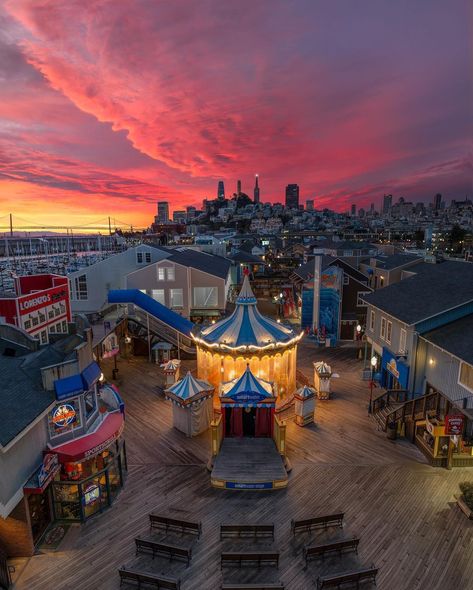 Ryan Fitzsimons on Instagram: "Sunrise at Pier 39. I've had this shot in mind for a couple of years, just had to be patient for the conditions to line up. .…" Lake Tahoe Trip, Pier 39 San Francisco, Tahoe Trip, Pier 39, Visit California, City Photography, Travel Memories, California Travel, Travel Inspo