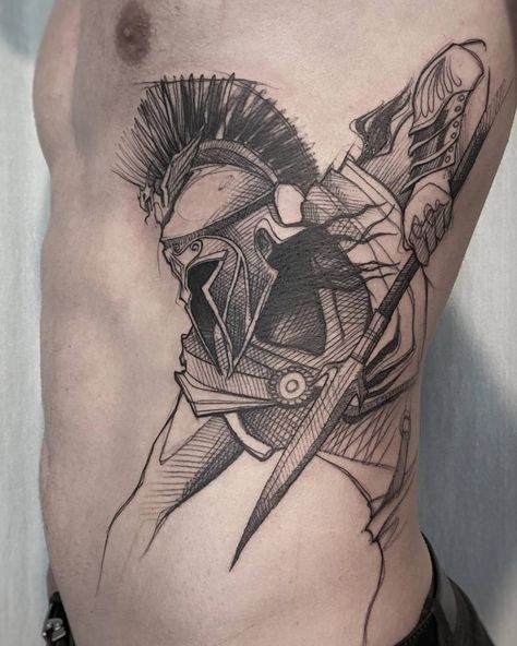 Tattoo Ideas For Guys, Spartan Tattoo, Petit Tattoo, Greek Mythology Tattoos, Tattoo Zeichnungen, Warrior Tattoos, Mythology Tattoos, Geniale Tattoos, Greek Tattoos