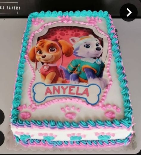 Skye And Everest Birthday Cake, Pastel Paw Patrol, Skye Paw Patrol Cake, Paw Patrol Skye Birthday, Sky Paw Patrol, Paw Patrol Birthday Cake, Everest Paw Patrol, Skye Paw, Troll Party