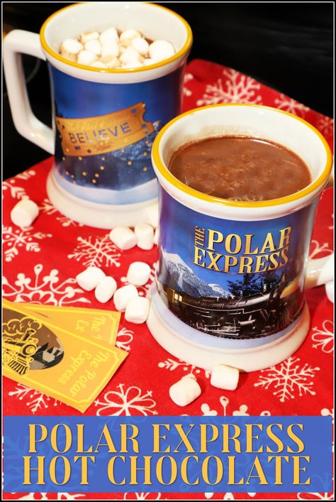 Polar Express Hot Chocolate, Fun Beverages, Rich Holiday, Chocolate Fan, Hot Chocolate Bar, Holiday Drink, Crockpot Cooking, Healthy Christmas, Alcoholic Drink