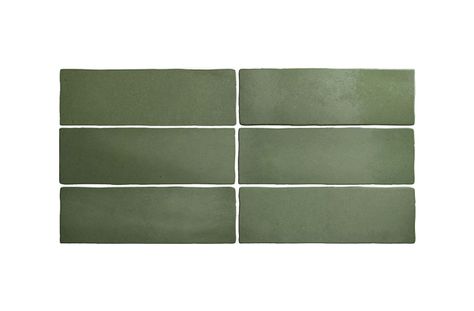 Green Subway Tile, Artisan Tiles, Matte Tile, Matte Ceramic, Ceramic Subway Tile, Tile Ceramic, Tile Saw, Subway Tiles, Green Tile