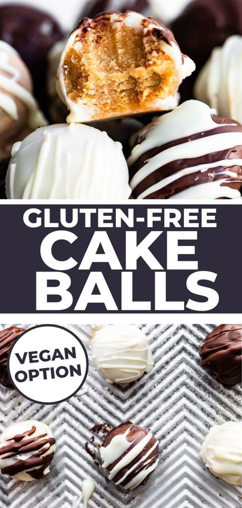 Dairy Free Cake Balls, Dessert Dairy Free, Gluten Free Dairy Free Cake, Gluten Free Cake Pops, Dairy Free Icing, Heavenly Dessert Recipe, Gluten Free Truffles, Cake Balls Recipe, Vegan Gluten Free Cake