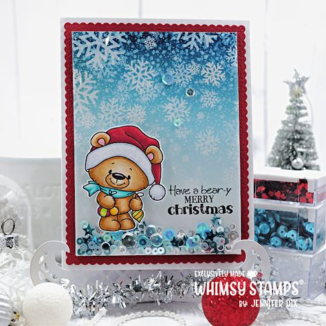 Teddy Bear Christmas, Stamps Collection, Bear Christmas, Christmas Albums, Whimsy Stamps, Christmas Sweets, Stamp Collecting, Acrylic Block, Stamped Cards