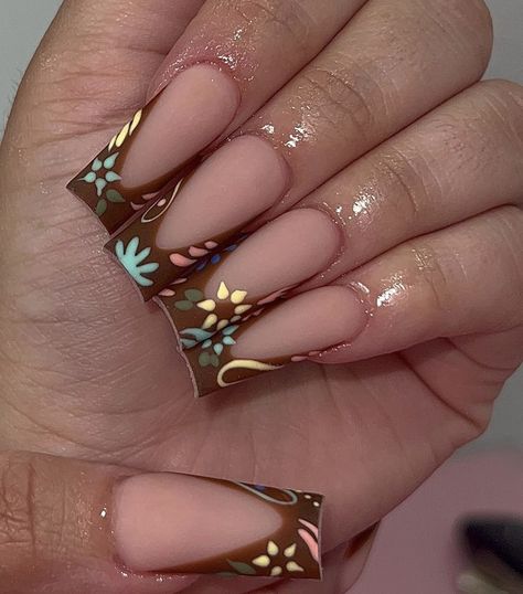 🌻 Hispanic Nails, Nails Quince, Simple Nails Ideas, Nails Are Jewels Not Tools, Country Acrylic Nails, Mexican Nails, Mexican Riviera, Future Nails, Quinceanera Nails