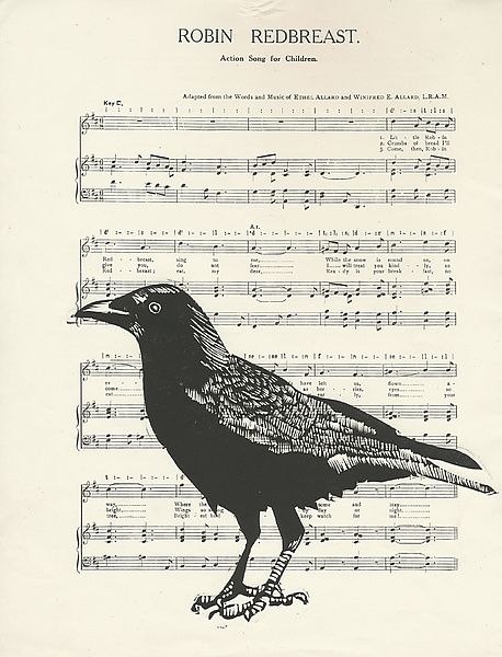 Crow Song by Barbara Stikker (Linocut Print) | Artful Home Linocut Crow, Crow Linocut, Sgraffito Ideas, Linocut Inspiration, Lino Ideas, Raven Artwork, Crows Drawing, Sketchbook Assignments, Crow Painting