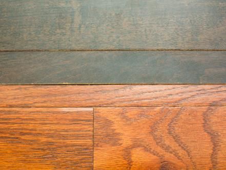 Avoid a mismatched look with the successful blending of new wood floors with preexisting sections. Mixing Wood Floors In Different Rooms, Matching Hardwood Floors, Mixed Hardwood Floors, Interior Remodeling, Transition Flooring, Types Of Wood Flooring, Old Wood Floors, Hardwood Floor Colors, Refinishing Floors