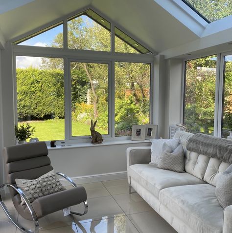 Sun Room Extension Ideas, Conservatory On Bungalow, Solid Roof Conservatory, Tiny Conservatory Ideas, Conservatory Upgrade Ideas, Townhouse Conservatory, Conservatory Upgrade, Home Addition Ideas Extensions, Mini Conservatory