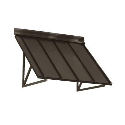 6.6 ft. Houstonian Metal Standing Seam Awning (80 in. W x 24 in. H x 24 in. D) in Bronze Fixed Window, Door Awning, Metal Awning, Window Awning, Door Awnings, Window Awnings, Standing Seam, Beauty Mark, Patio Awning