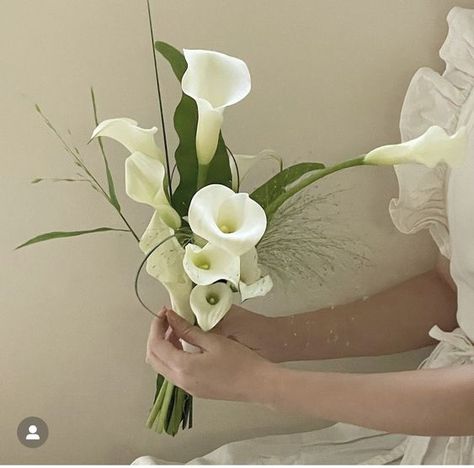 Lilly Bouquet Wedding, Calla Lillies Wedding, Calla Lillies Bouquet, White Calla Lily Bouquet, Lily Bridal Bouquet, Elegant Wedding Bouquets, Simple Wedding Bouquets, Calla Lily Wedding, 귀여운 음식 그림