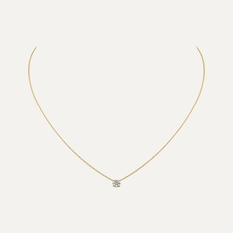 CRN7424206 - 1895 necklace - Yellow gold, diamond - Cartier Jewelry Lookbook, Silver Lake, Brilliant Cut Diamond, Cartier, Lake House, Things I Want, Gold Diamond, Diamond Necklace, Dream Closet