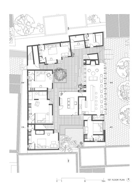 Highrise Hotel Architecture, Hotel Function Diagram, Small Hotel Floor Plan, Boutique Hotel Design Architecture, Hotel Project Architecture, Functional Architecture, Hotel Plans, Boutique Hotels Interiors, Hotel Design Architecture