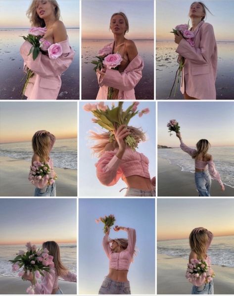 Photoshoot Ideas Creative, Portret Feminin, Heal Your Soul, Birthday Pic, Ig Aesthetic, Beautiful Photoshoot Ideas, Spring Photoshoot, Flower Photoshoot, Studio Photography Poses