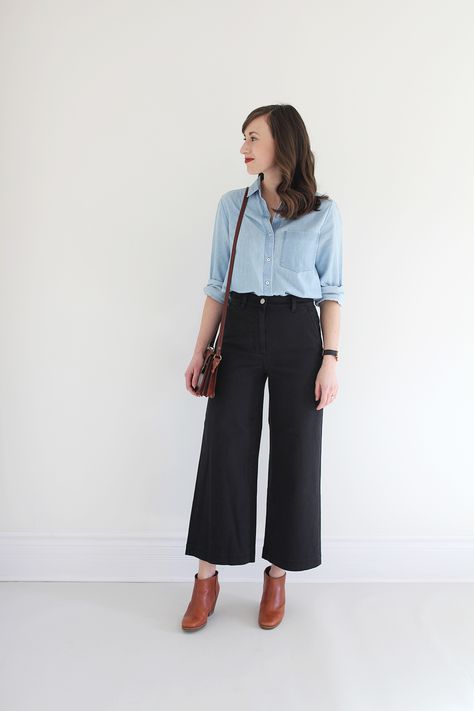 Wide Leg Crop Pant Review Wide Leg Cropped Pants, Mode Inspiration, Work Fashion, Ethical Fashion, Outfits Casuales, Latest Fashion For Women, Pants Outfit, Fashion Pants, Capsule Wardrobe