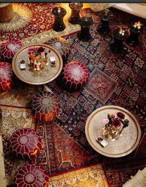 Qawali Aesthetic, 1001 Nights Party, Qawali Night Decor, Bedouin Aesthetic, Arabian Nights Wedding, Middle Eastern Wedding, Middle Eastern Decor, Arabian Decor, Arabian Nights Party