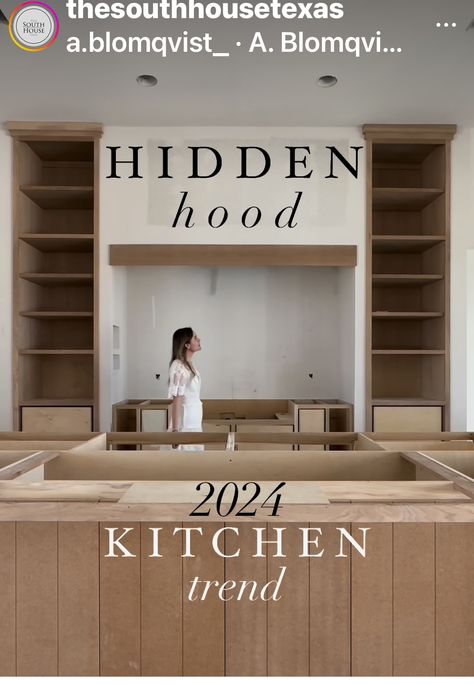 Hood In Kitchen, Hidden Kitchen, Hidden Hood, Vent Hood, Kitchen Hoods, Kitchen Trends, In Kitchen, Wake Me Up, Lake House