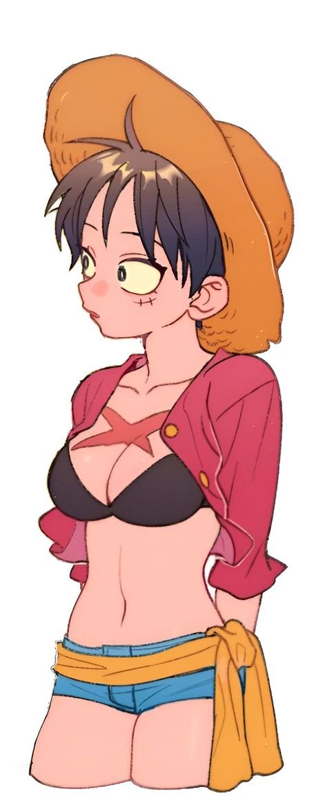 Female Gear 5 Luffy, One Piece Fem Luffy, Female Luffy Gear 5, Female Luffy Comic, One Piece Female Luffy, Fem Luffy Cosplay, Female Luffy Fanart, Luffy Female Cosplay, Luffy Cosplay Female