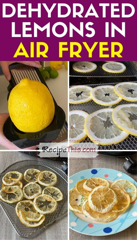 How to dehydrate Lemon Dehydrate Oranges, Dehydrated Lemons, Dehydrated Orange Slices, Dehydrated Oranges, Dehydrator Recipes Fruit, Food Dehydration, Air Fryer Fish, Air Fryer Oven Recipes, Candied Lemons