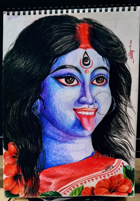 Shyama kaali Colour pencil sketch Maa Kali Photo, Color Pencil Sketch, Maa Kali, Colour Pencil, Art Idea, God Art, Pencil Sketch, Drawing For Kids, Colored Pencils