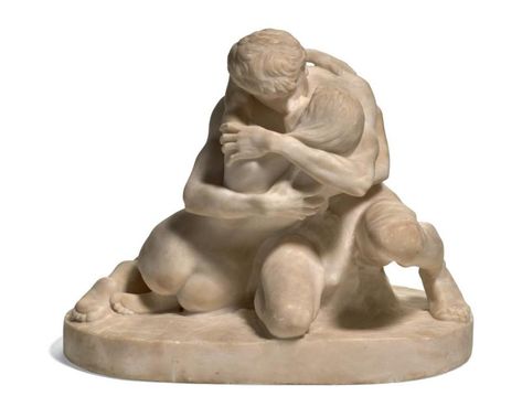 Stephan Sinding, European Sculpture, Italian Marble, Printing Business, Garden Sculpture, 20th Century, Sculpture, Human, Outdoor Decor