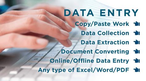 For only $5, abdulbasit08 will do excel data entry for you. | Hi, I am Professional At Data Entry I have certificate of office automation and experience about 2 years of data entry and work according to | On Fiverr Data Entry Clerk, Google Spreadsheet, Web Research, Data Entry Jobs, Technical Writing, Fiverr Gigs, Data Mining, Excel Spreadsheets, Small Words