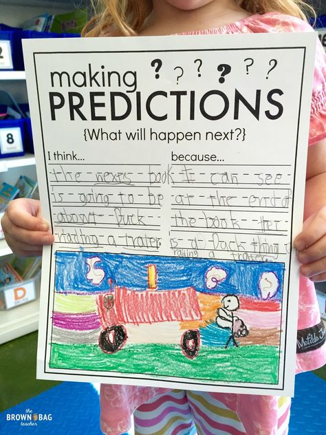 FREE graphic organizer for Making Predictions. Plus, I love the predicting anchor chart in this post! Free Graphic Organizers, First Grade Reading Comprehension, Grade 1 Reading, Making Predictions, 1st Grade Writing, First Grade Writing, Reading Comprehension Strategies, 2nd Grade Reading, Reading Comprehension Activities