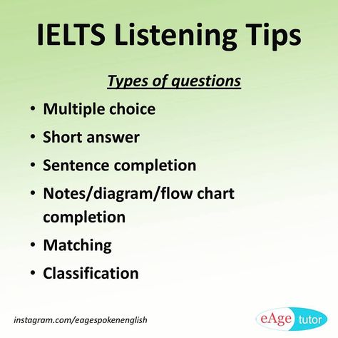 IELTS Listening Tips - Types of questions ‪#ieltslistening #ieltslisteningtips #eagespokenenglish Ielts Listening Tips, Ielts Certificate, Ielts Listening, Ielts Tips, Ielts Speaking, Ielts Reading, Pin Interest, Ielts Writing, British Council