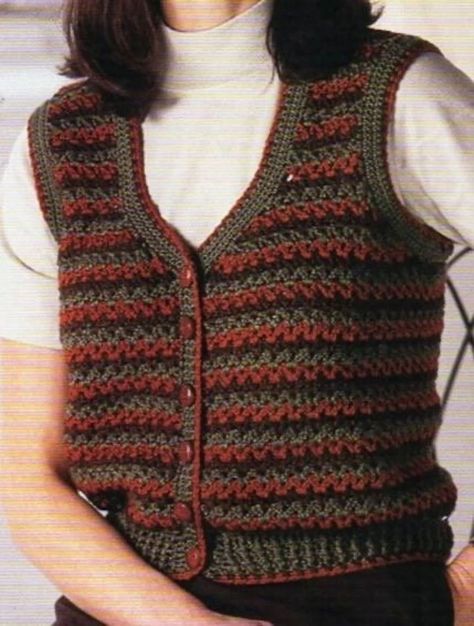 Crochet Vest, Sweater Vest, Tank Top, Jumper, Sweater, Top Patterns - Etsy Crochet Conversion Chart, Crochet Jumper Pattern, Crochet Waistcoat, Crochet Sweater Vest, Crochet Jumper, Crochet Vest Pattern, Vintage Crochet Pattern, Crochet Vintage, Crochet Tunic