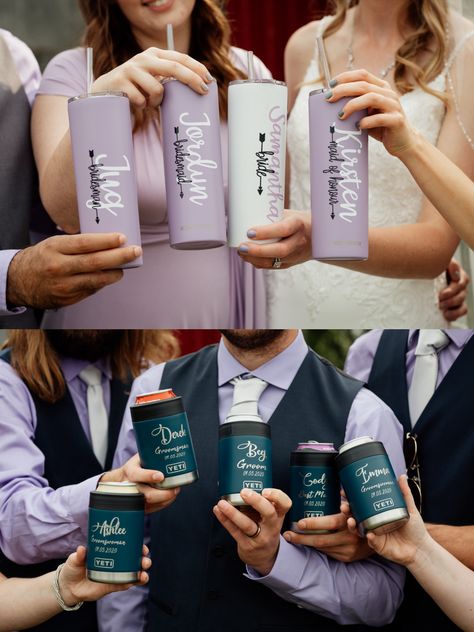 Man Of Honor Gift Ideas, Groomsmen Koozies, Mixed Gender Wedding Party, Mixed Gender Bridal Party, Wedding Party Koozies, Bridesman Gifts, Groomsmen Gift Ideas, Wedding Tumbler, Man Of Honor