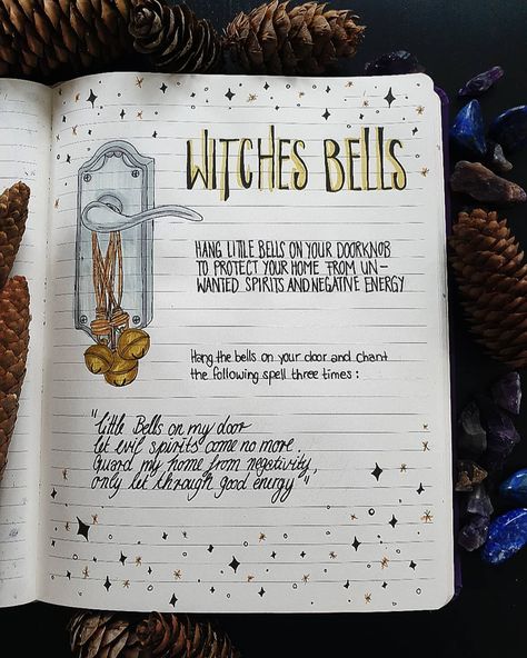 Mother.of.freyja on Instagram: “Home protection / Witches Bells ▪︎▪︎▪︎▪︎▪︎▪︎▪︎▪︎▪︎▪︎▪︎▪︎▪︎▪︎▪︎▪︎▪︎▪︎▪︎▪︎▪︎▪︎▪︎▪︎▪︎▪︎▪︎ #protectionspell #magiclife #witchaesthetic…” Chaotic Witch, Spells For Beginners, Green Witchcraft, Wiccan Magic, Grimoire Book, Wiccan Witch, Eclectic Witch, Magick Spells, Wiccan Spell Book