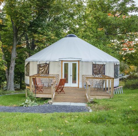 Custom Yurt Kits For Sale - Shelter Yurts - Shelter Designs Two Yurts Connected, Yurt Loft Ideas, Story Thoughts, Yurt Kits, Yurt Ideas, Yurts For Sale, Home Shelter, Yurt Home, Yurt Living