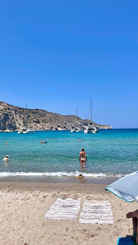 greece
beach
euro summer
ocean
milos
europe
water
mamma mia Milo’s Greece, Milos Greece Aesthetic, Milos Aesthetic, Island Hopping Greece, Greece Sailing, Milos Greece, Greece Honeymoon, Greece Trip, Travel Picture Ideas