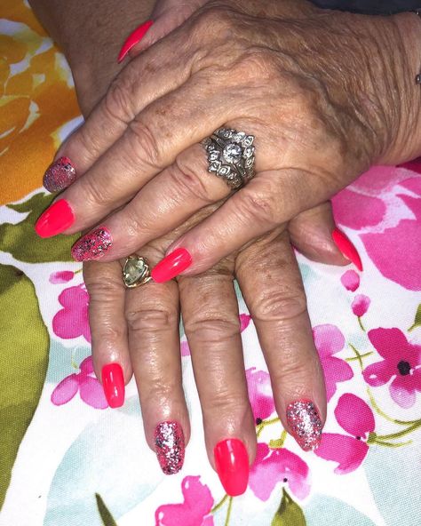 Press Ons By Bri on Instagram: “My grandmas nails always 🔥” Grandma Nails, Press Ons, Class Ring, Nails, On Instagram, Instagram