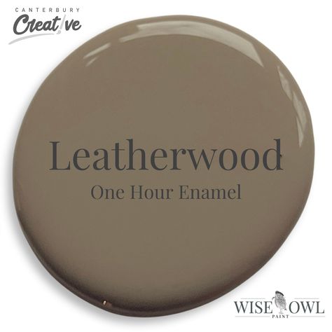 "Leatherwood: This soft, ethereal brown is our new go to. It has a beautiful blushing warmth that adds sophistication and tones down the earthy nature of this hue. Pairs perfectly with Fauna. Introducing Wise Owl One Hour Enamel paint - the perfect solution for your DIY projects. Unleash your inner artist with this high-performance enamel paint that not only provides exceptional coverage but also dries to a beautiful, durable finish in just one hour. 🎨 Versatile and Vibrant: Wise Owl One Hour Enamel is available in a stunning array of colors, allowing you to bring your artistic vision to life. Whether you're revamping furniture, creating unique home decor, or adding a personal touch to accessories, our enamel paint is the ideal choice. 🛠️ Easy to Use: With its user-friendly formula, this Wise Owl One Hour Enamel, Wise Owl Paint, Cabinet Paint, Paint Color Inspiration, Furniture Cabinet, Favorite Paint Colors, Brown Paint, Favorite Paint, Interior Paint Colors