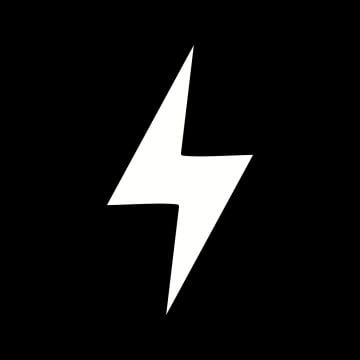 Vector Lightning, Lightning Symbol, Energy Icon, Black Lightening, Gradient Circle, Square Png, Lightning Bolt Logo, Black Symbols, Bolt Logo