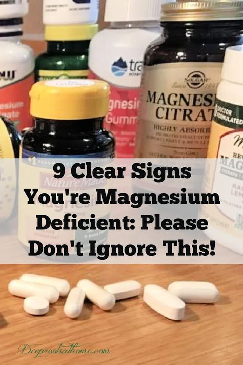 9 Clear Signs You're Magnesium Deficient: Pls Don't Ignore This! #magnesium #hearthealth #nervoussystem #insomnia #fatigue #highbloodpressure #healthandwellness #healthyliving Best Magnesium For Sleep, Herbal Medicine Recipes How To Make, Magnesium Drink, Magnesium Foods, Signs Of Magnesium Deficiency, Calm Magnesium, Magnesium For Sleep, Best Magnesium, Low Magnesium