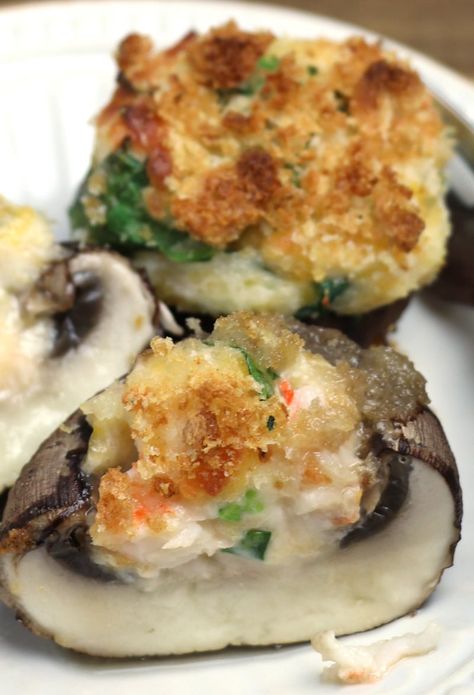 Shrimp Stuffed Portabella Mushroom Recipes, Shrimp Stuffed Mushrooms Easy, Seafood Stuffed Portabella Mushrooms, Shrimp Stuffed Mushrooms Portobello, Shrimp Stuffed Portabella Mushrooms, Stuffed Mushrooms With Shrimp, Crab And Shrimp Stuffed Mushrooms, Seafood Stuffed Mushrooms, Spinach Cream Cheese