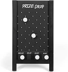 Ilyapa Plinko Prize Drop Game, 14 x 24 Penny Drop Game Wooden Sign, Portable Board Games for Trade Show Supplies Include 8 Coin Drop Discs, Plinko Game Board Large Coin Hole Game Diy, Penny Drop Game Diy, Penny Drop Carnival Game, Penny Drop Game, Bottle Opener Plinko, Plinko Board, Plinko Game, Coin Games, Interactive Game