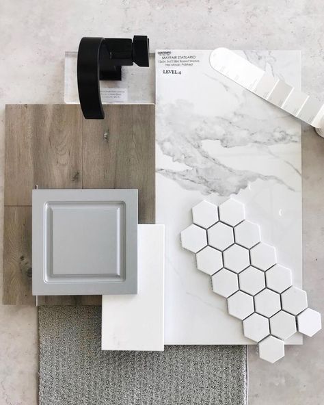 Man Home Decor, Tile Remodel, Design Palette, Grey Tiles, Grey Kitchen, House Remodel, Decor Minimalist, Bath Remodel, Instagram Design