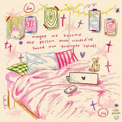 Whimsical Quotes, Doodles Wallpaper, Happy Words, Room Posters, Funky Art, Cute Doodles, Me Time, Pretty Words, Cute Quotes