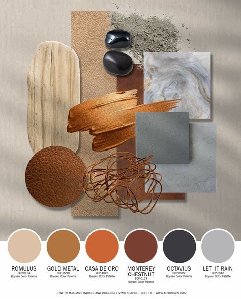 Warming a gray Tan Colour Palette, Lodge Interiors, Material Color Palette, Materials Board Interior Design, Terracotta And Green, Mood Board Interior, Furniture Sketch, Window Stained, House Color Palettes