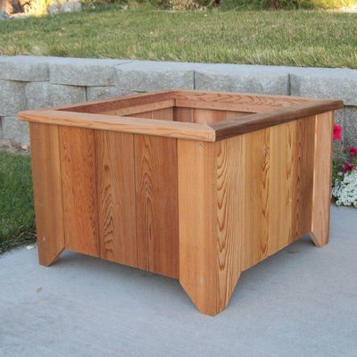 Tongue And Groove Siding, Deck Planter Boxes, Square Planter Boxes, Cedar Stain, Deck Planters, Cedar Planter Box, Tree Planters, Cedar Planters, Red Cedar Wood