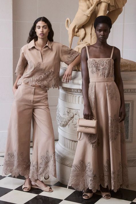 Elie Saab Resort 2025 Fashion Show | Vogue Elie Saab Resort, Romantic Resorts, Minimalist Bride, Resort Collection, Elie Saab, Couture Collection, Moda Operandi, Occasion Wear, Wide Leg Pants