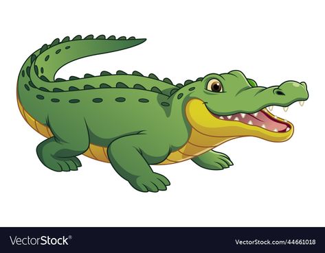 Alligator Cartoon, Alligator Image, Crocodile Illustration, Crocodile Cartoon, Elephant Cartoon, Animal Vector, School Themes, Cartoon Images, Cartoon Clip Art