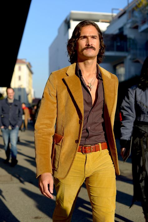 Vogue's Photographers On the New Faces of Fashion Month Street Style - Gallery | 70s fashion men, 70s inspired fashion, Style 70s Outfits Men, 70s Fashion Men, 70s Mens Fashion, 70s Men, Western Outfits Men, Outfits 70s, Fashion 70s, 70s Inspired Fashion, 70s Outfits