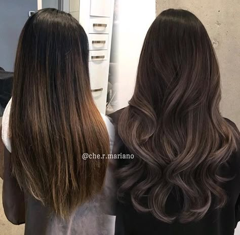 Dark Hair To Light, Chocolate Brunette Hair, Dark Ash Brown, Balayage Hair Ash, Hair Color Underneath, Brown Hair Looks, Brown Hair Inspo, Cool Blonde Hair, Dark Ash