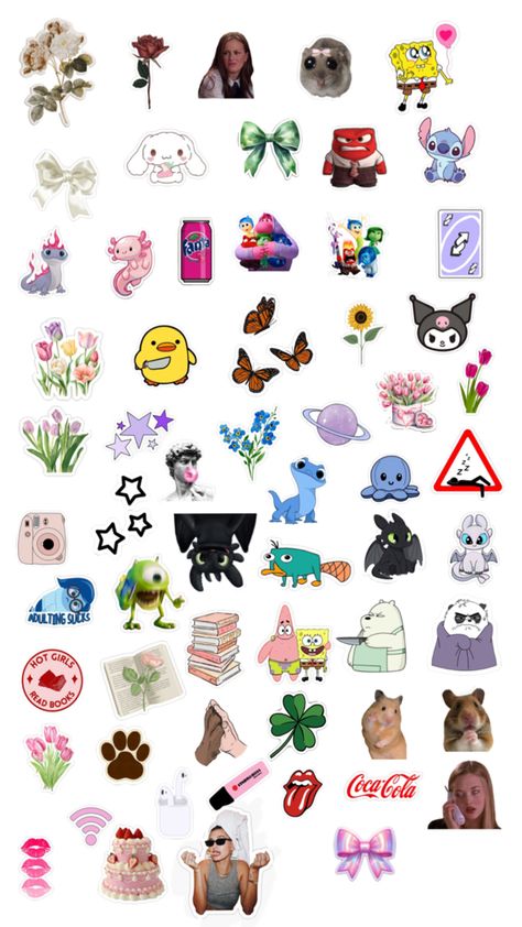 Sticker Sheet Printable, A4 Sticker, Sticker Sheet, Sticker Sheets