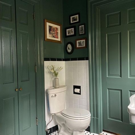 Rocky River SW 6215 - Green Paint Color - Sherwin-Williams Riverway Sherwin Williams Cabinets, Sw Rocky River, Rocky River Paint, Sherwin Williams Rocky River, Rocky River Sherwin Williams, Rosemary Sw, Homburg Gray, Shower Styles, Shutter Paint Colors