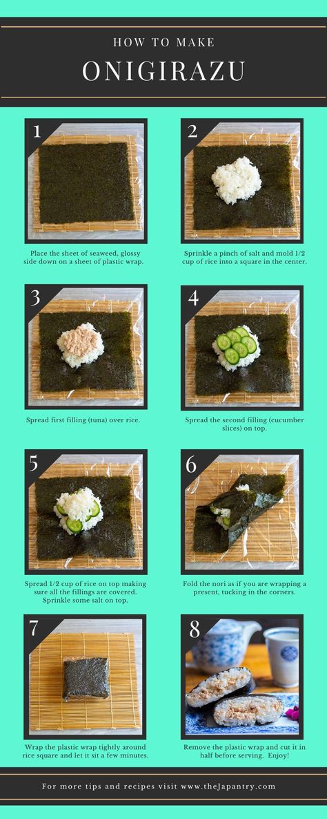 Onigiri To Go, Sushi Like Recipes, Simple Onigiri Recipe, Oni Giri Recipe, Bento Lunch Ideas Japanese, Make Onigiri, Japanese Bento Recipes, Bento Box Ideas Japanese, Onigiri Recipe Filling Ideas